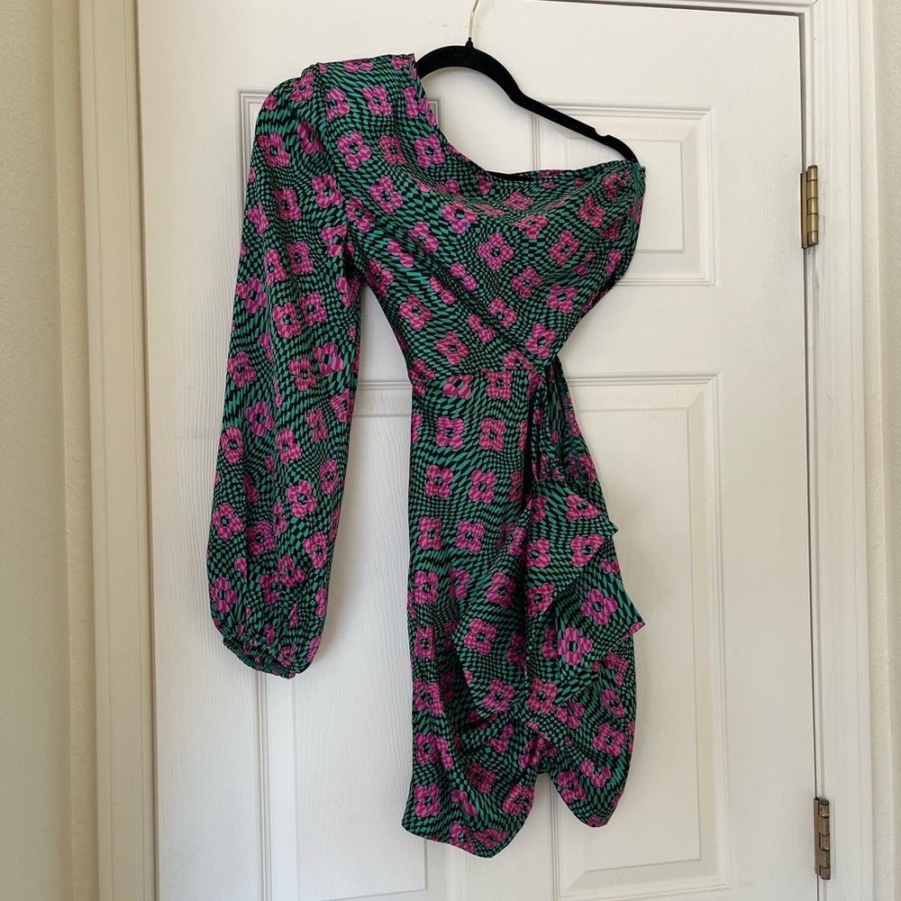 One Shoulder Retro Inspired Dress